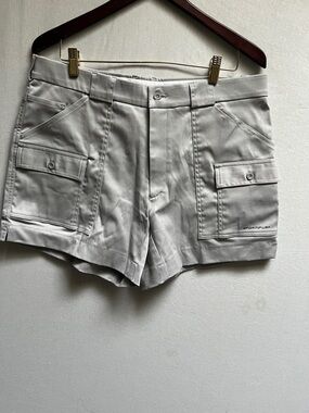 Sportif USA Men's Size 38 Grey Stretch Cargo Shorts Utility Hiking